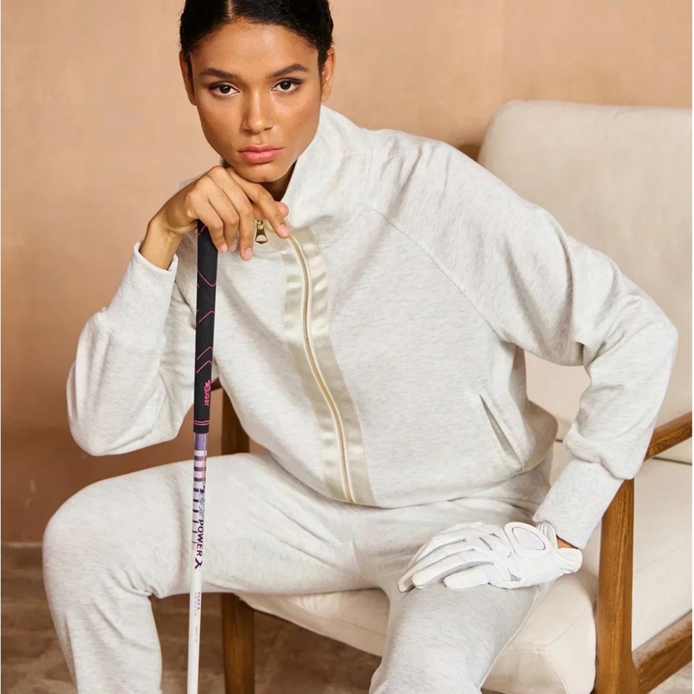 Cozy Cream Full-Zip Golf Jacket